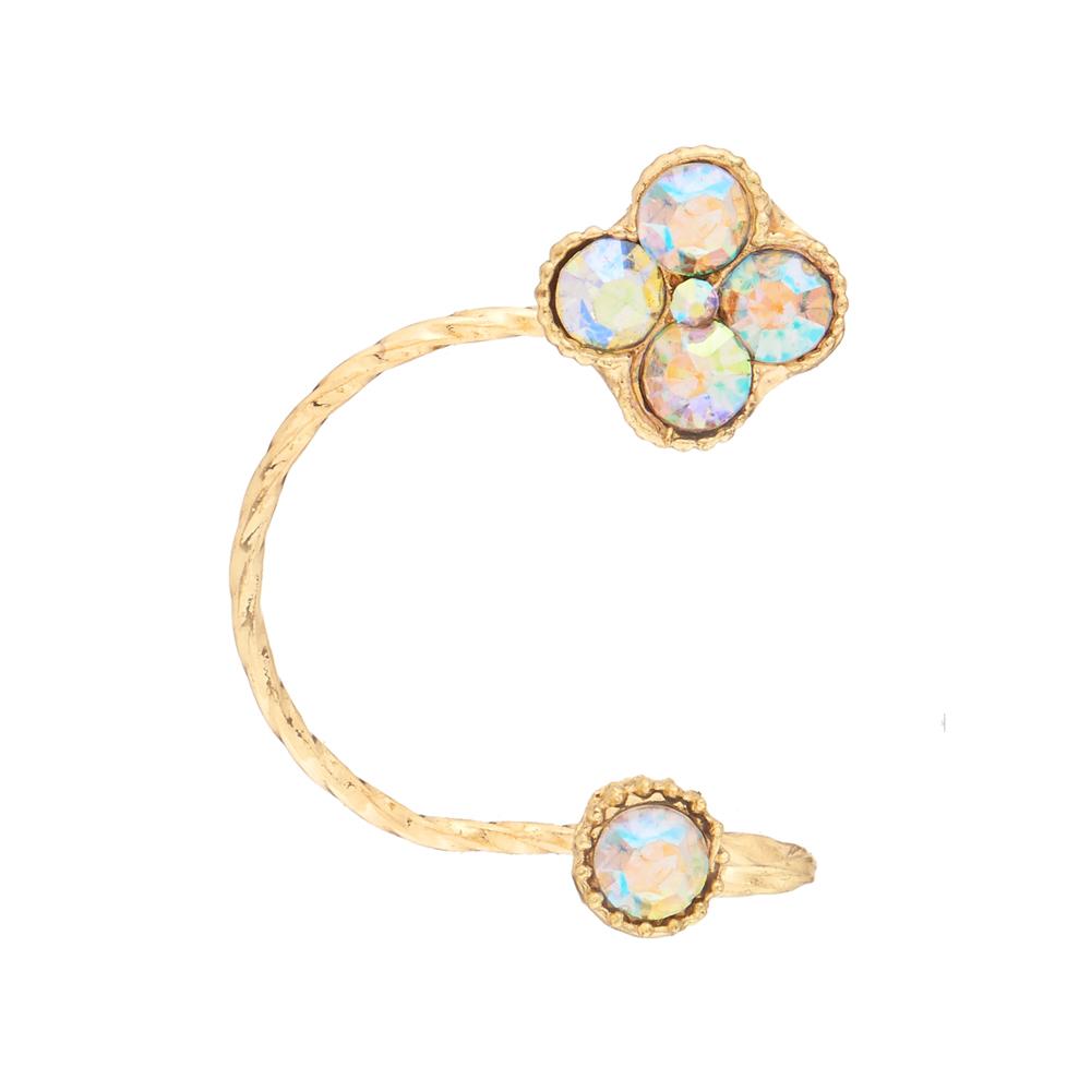 Urthn Gold Plated Austrian Stone Ear Cuff - 1310410A