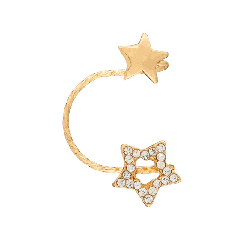 Urthn Gold Plated Austrian Stone Ear Cuff - 1310413A