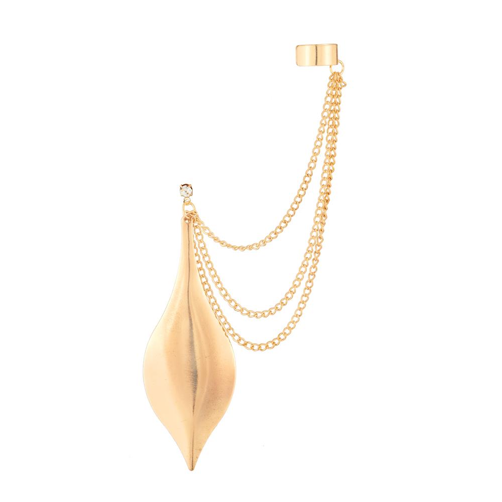 Urthn Gold Plated Austrian Stone Ear Cuff - 1310418A