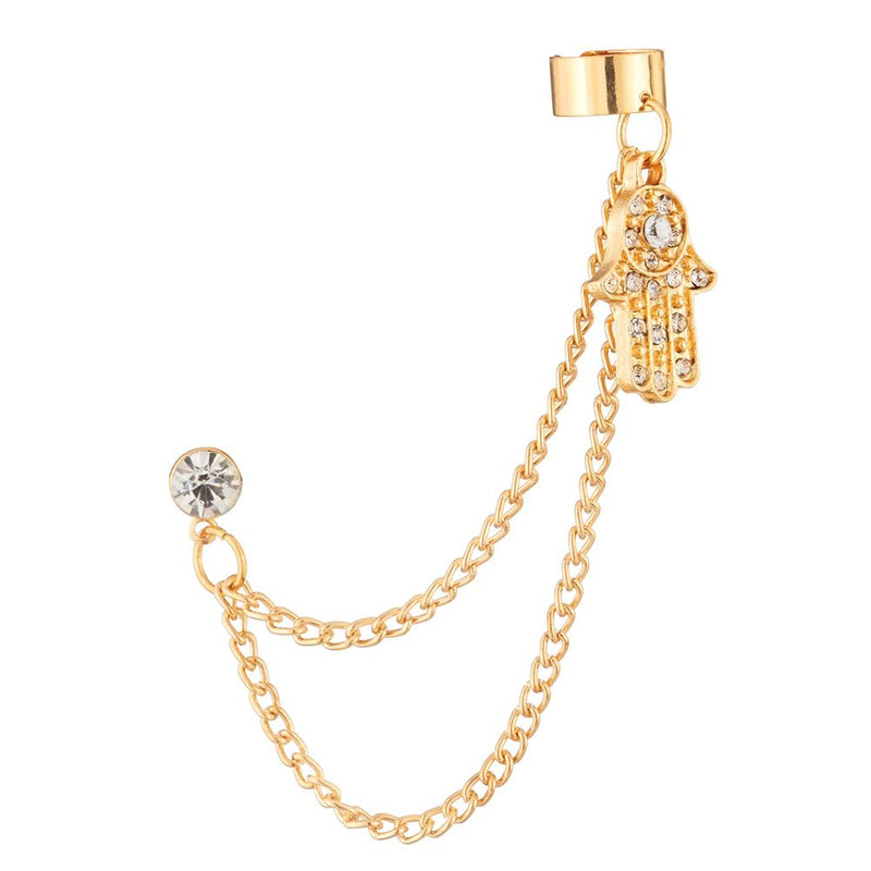 Urthn Gold Plated Austrian Stone Ear Cuff - 1310422A