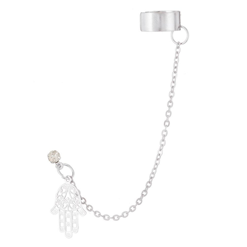 Urthn Silver Plated Austrian Stone Ear Cuff - 1310430A