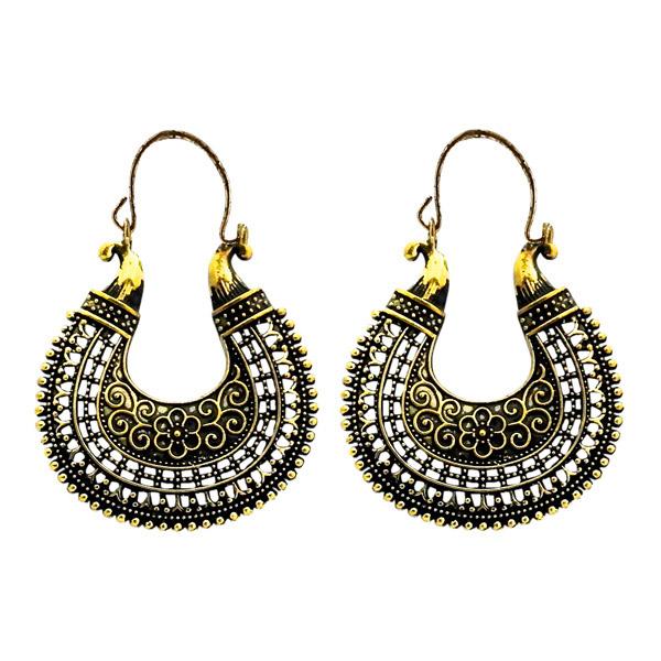 Urthn Antique Gold Plated Dangler Earrings - 1304728