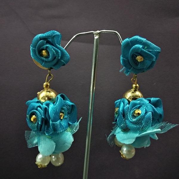 Urthn Floral Design Dangler Earrings - 1313438B