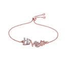 Etnico Rose Gold-Plated Pull Chain Bracelet (Women) -  ADB165RG