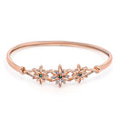 Etnico Rose Gold Plated Cubic Zirconia Bracelet Jewellery for Women & Girls (ADB191G)