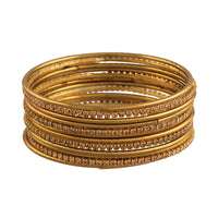 Etnico Gold Plated Traditional Velvet Chuda Bangle Set With Pearl Kada for Women (ADB315M-a) (Pack of 1) (Maroon)
