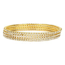 Etnico 18K Gorgeous Traditional Multi Color Plain Metal Velvet Chuda Bangle Set for Women & Girls (ADB329-a) (Set of 48 )