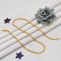 Mahavir Gold Plated Chain