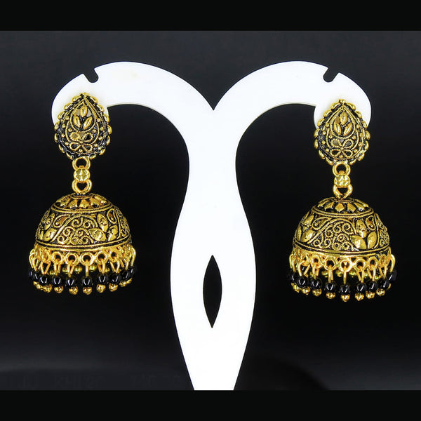 Mahavir Gold Plated Pearl Jhumki Earrings - AI JUMKHI 2031