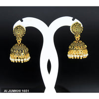 Mahavir Gold Plated Pearl Jhumki Earrings -AI Jumkhi 1651