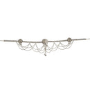 Etnico 18k Silver Oxidised Plated Traditional Ethnic Kamarband/Waist Belly Chain for Women (B024S)