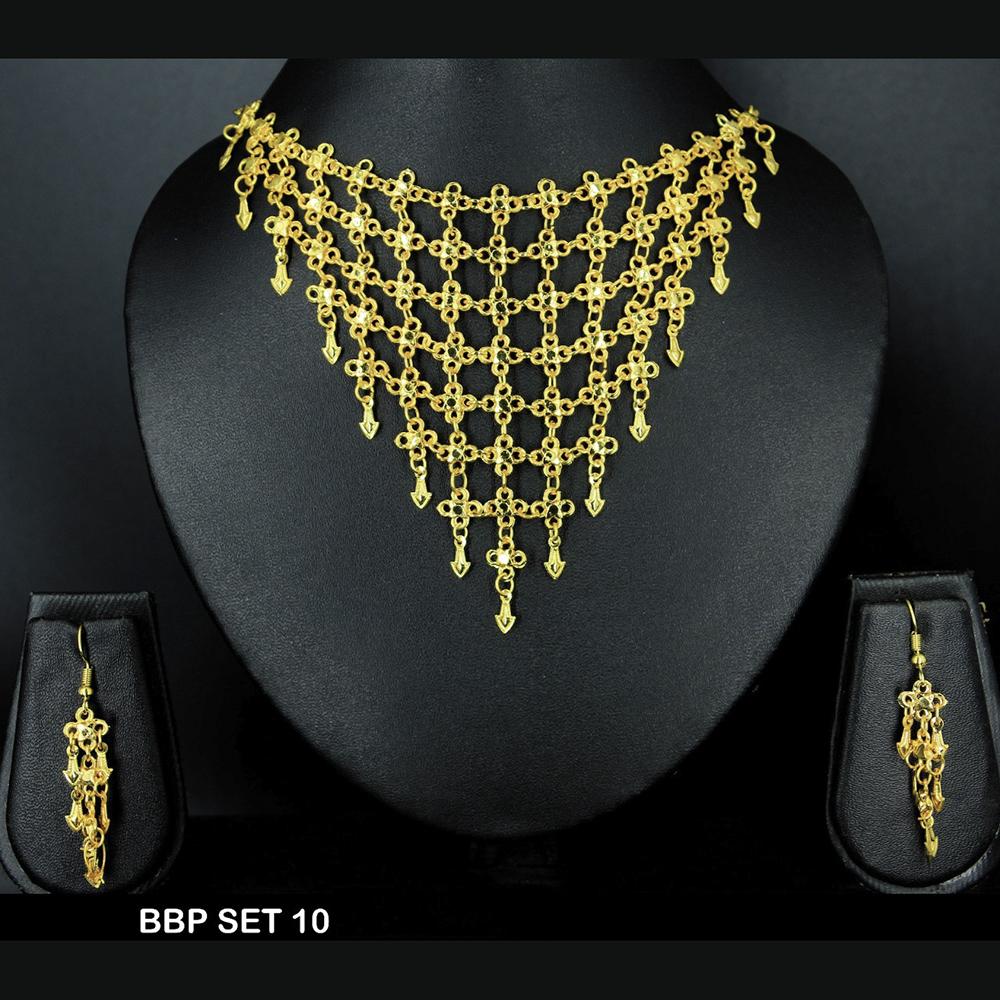 Mahavir Forming Gold Necklace Set  - BBP SET 10