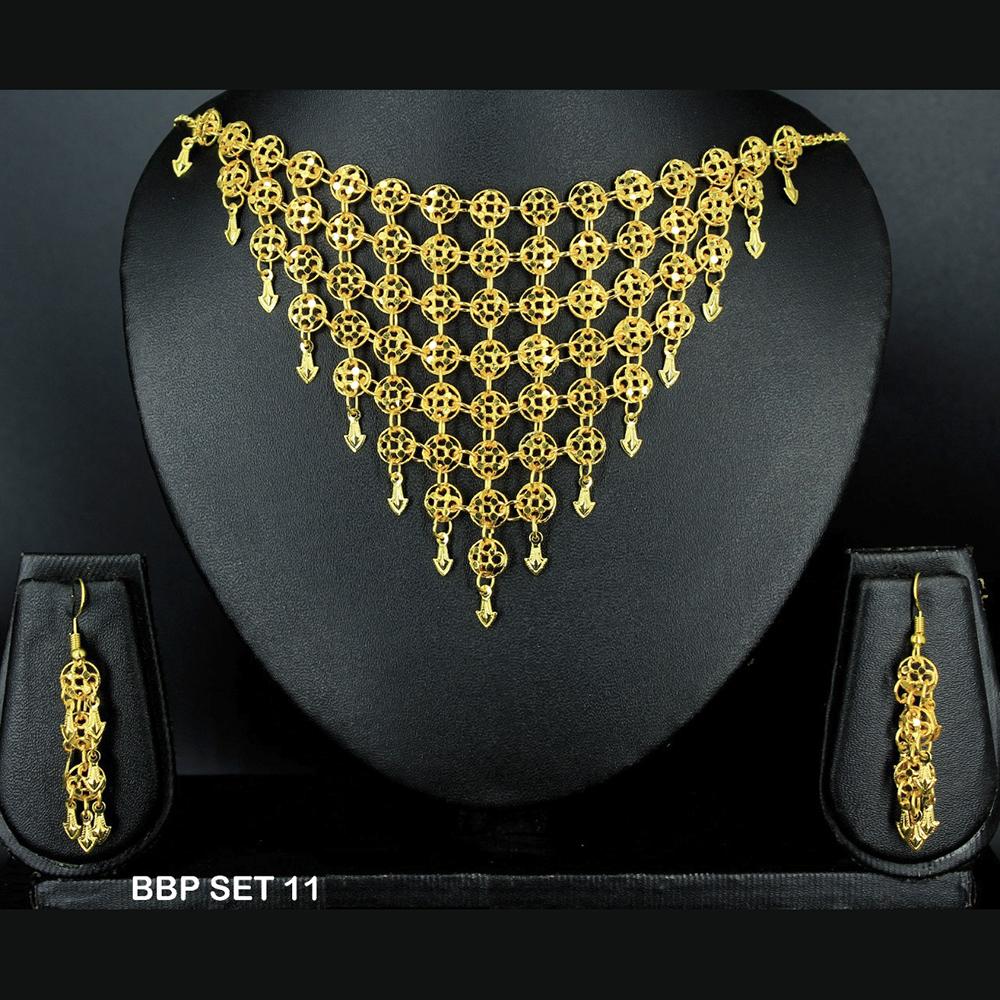 Mahavir Forming Gold Necklace Set  - BBP SET 11