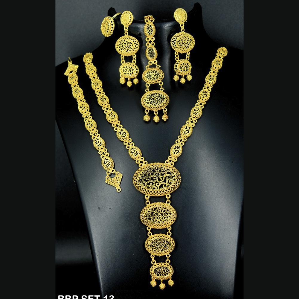 Mahavir Forming Gold Necklace Set  - BBP SET 13