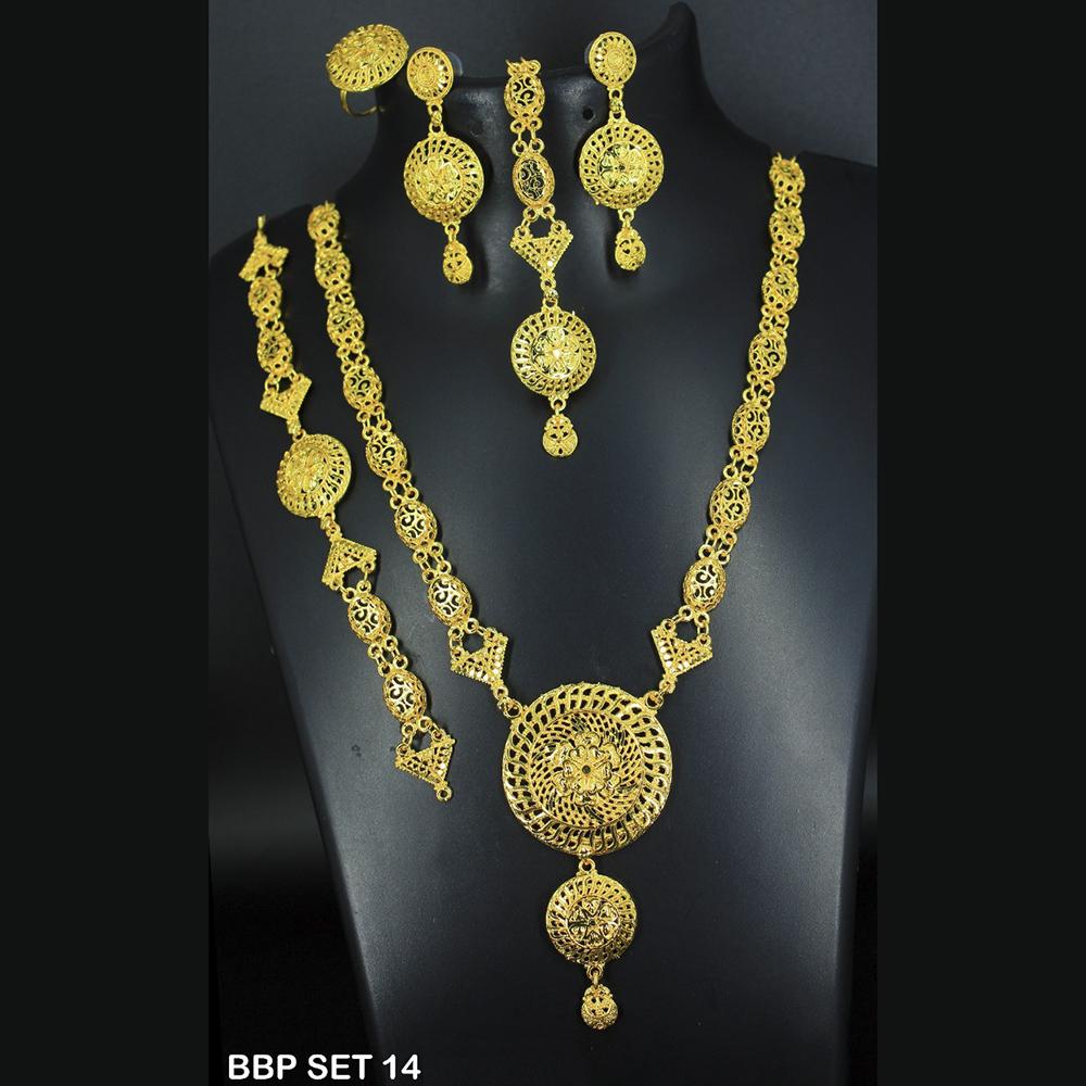 Mahavir Forming Gold Necklace Set  - BBP SET 14