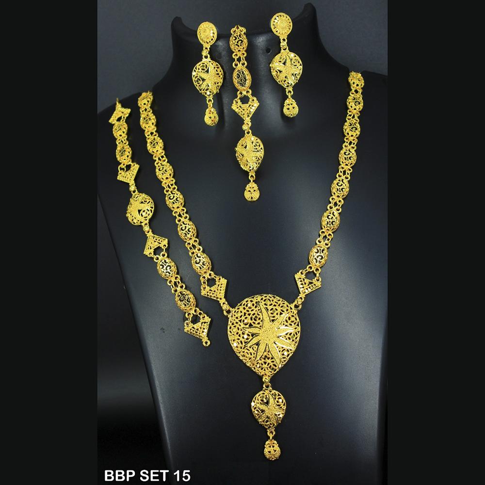 Mahavir Forming Gold Necklace Set  - BBP SET 15