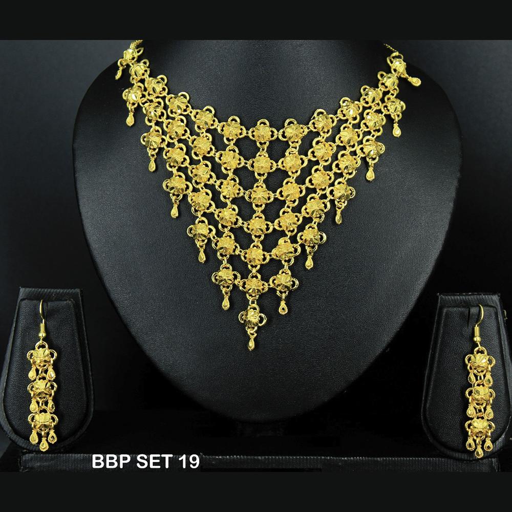 Mahavir Forming Gold Necklace Set  - BBP SET 19