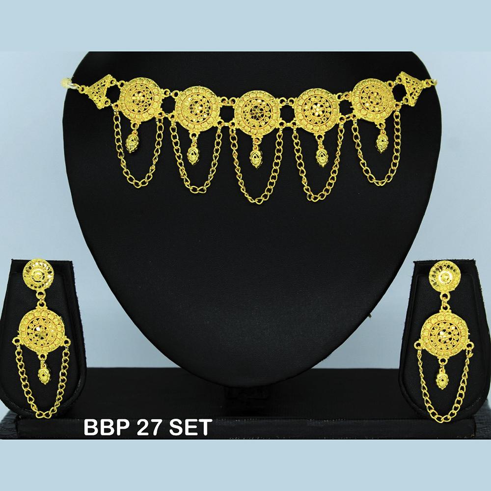 Mahavir Forming Gold Necklace Set  - BBP SET 27