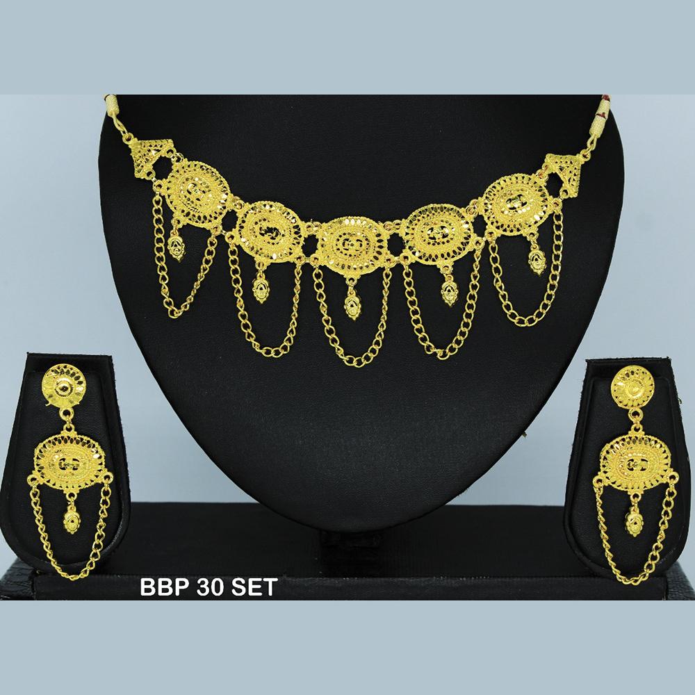 Mahavir Forming Gold Necklace Set  - BBP SET 30