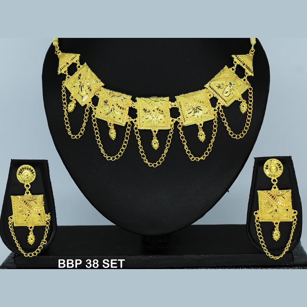 Mahavir Forming Gold Necklace Set  - BBP SET 38