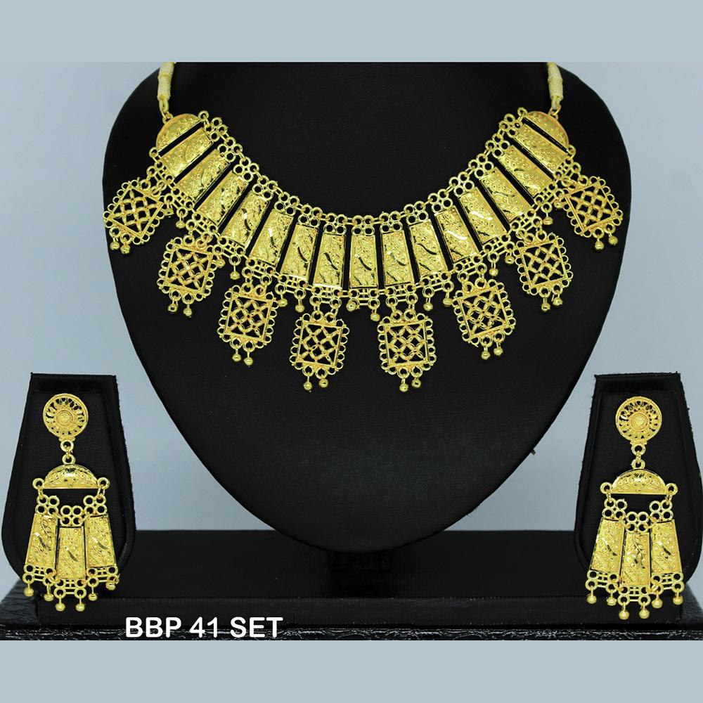 Mahavir Forming Gold Necklace Set  - BBP SET 41