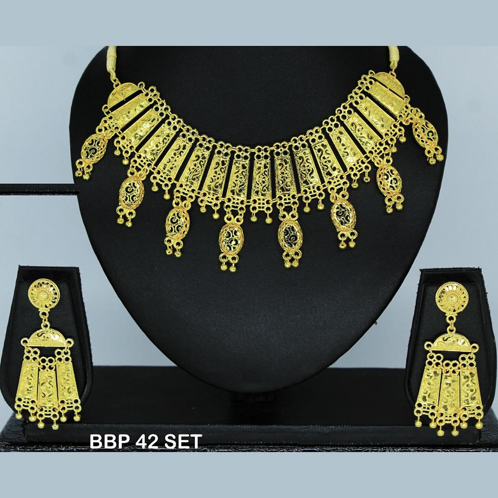 Mahavir Forming Gold Necklace Set  - BBP SET 42