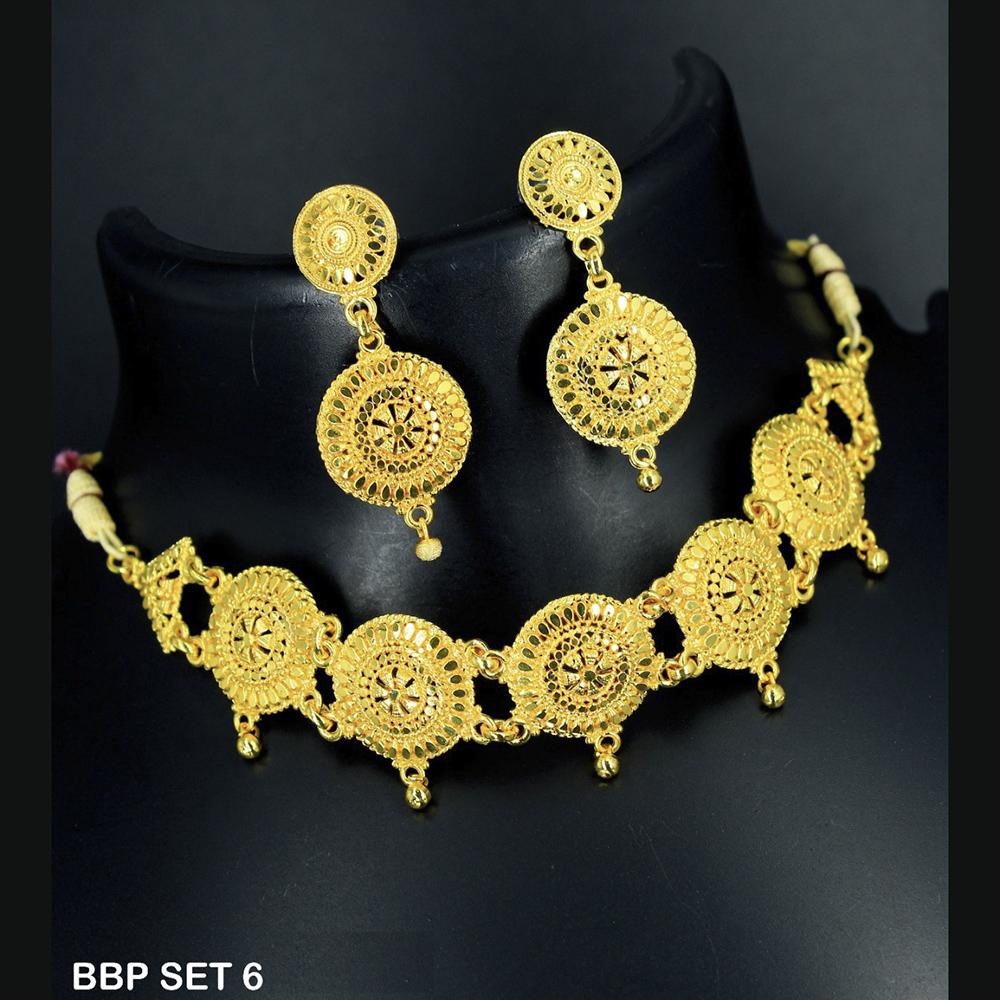 Mahavir Forming Gold Necklace Set  - BBP SET 6