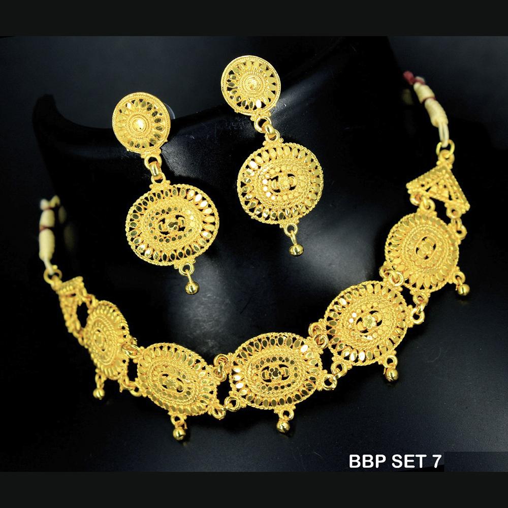 Mahavir Forming Gold Necklace Set  - BBP SET 7