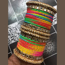 Martina Jewels Pack Of 6 Traditional Gold Plated Thread Bangles Set