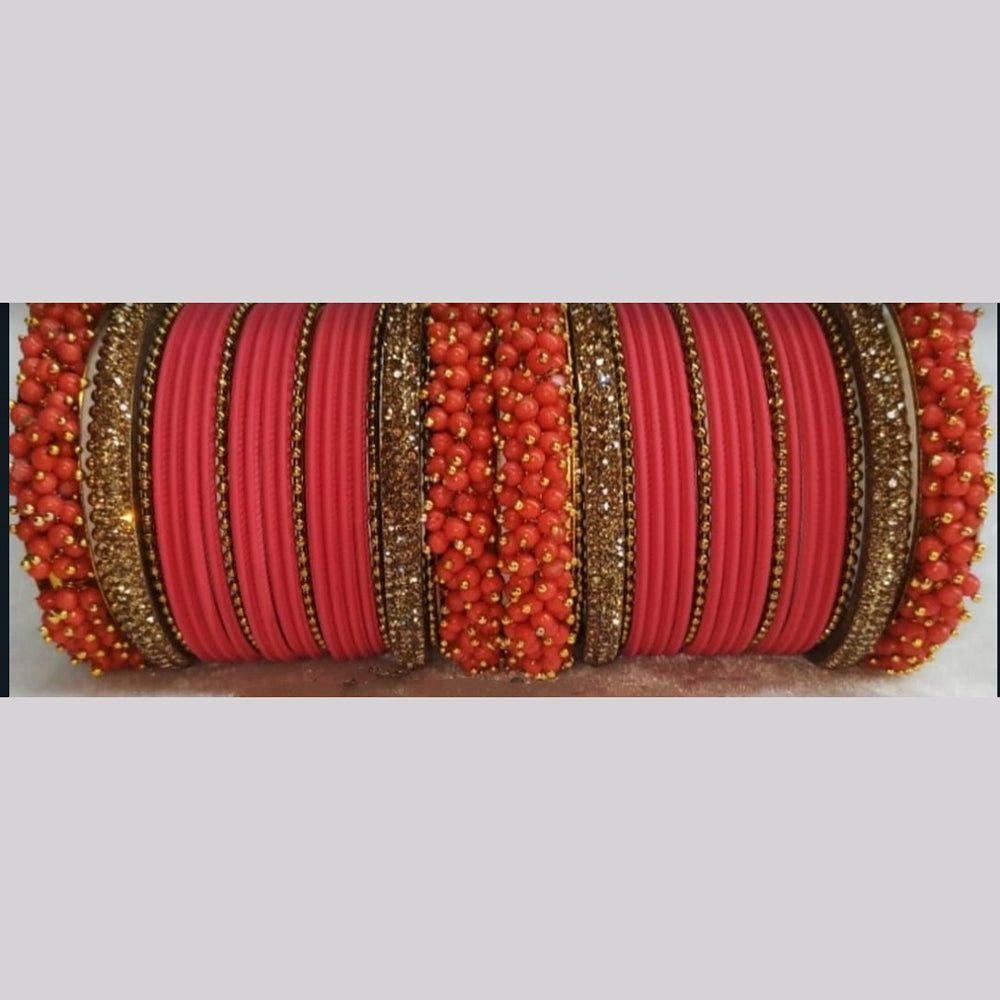 Martina Jewels Pack Of 6 Traditional Gold Plated Thread Bangles Set