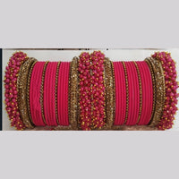 Martina Jewels Pack Of 6 Traditional Gold Plated Thread Bangles Set