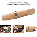 Beadsnfashion 6 Inch Wooden Ring Clamp With Wedge