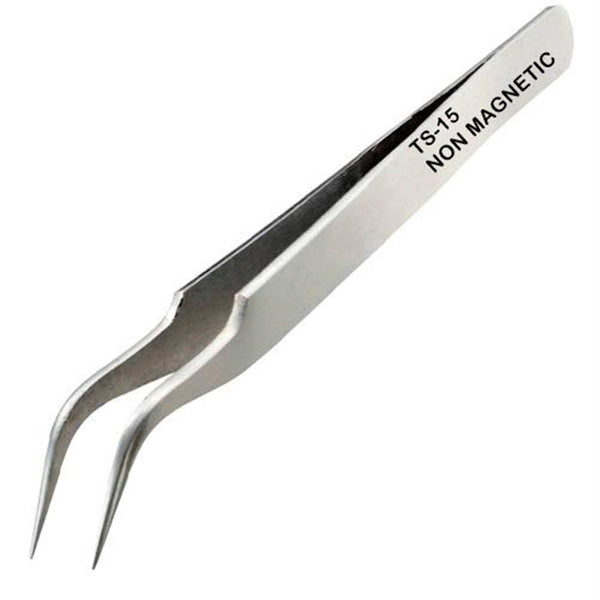 Beadsnfashion Stainless Steel Curved Tweezer