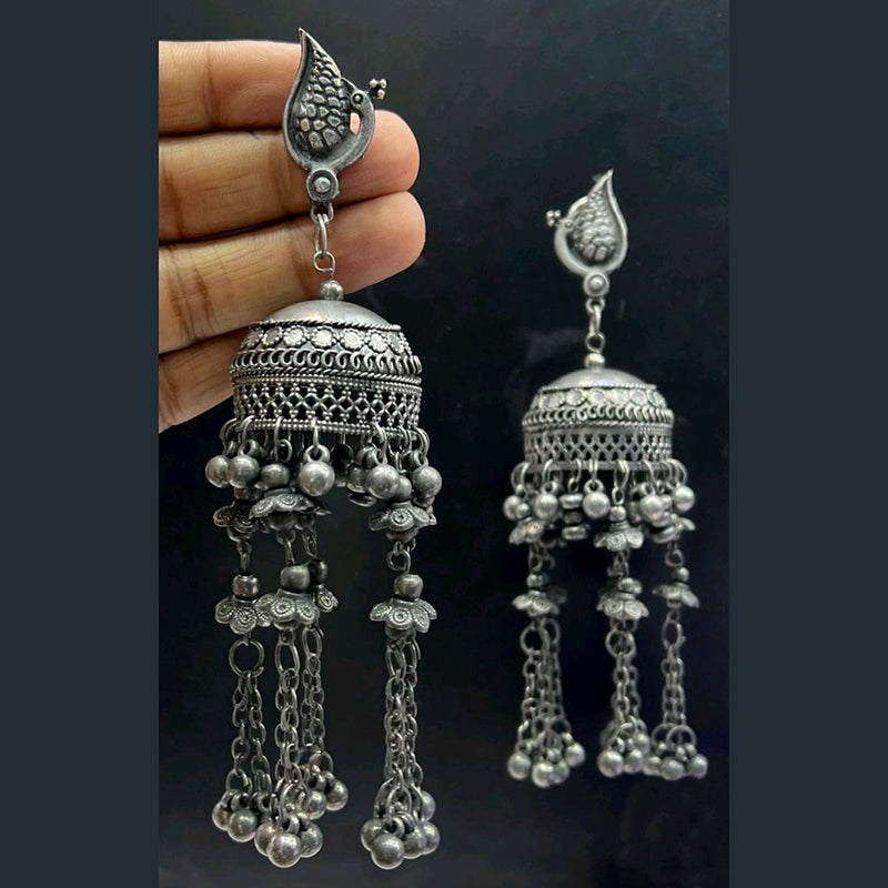 Blythediva Silver Plated Pack Of 3 Jhumki Earrings
