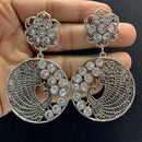 Blythediva Pack Of 3 Oxidised Plated Austrian Stone Dangler Earrings