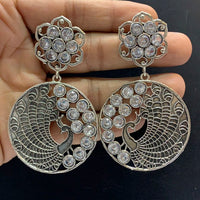 Blythediva Pack Of 3 Oxidised Plated Austrian Stone Dangler Earrings