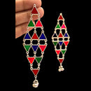 Blythediva Pack Of 3 Oxidised Plated Multi Color Dangler Earrings