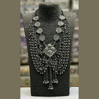 Blythediva Oxidised Plated Pack Of 3 Long Necklace Set