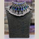 Blythediva Pack Of 3 Multi Color Oxidised Choker Necklace