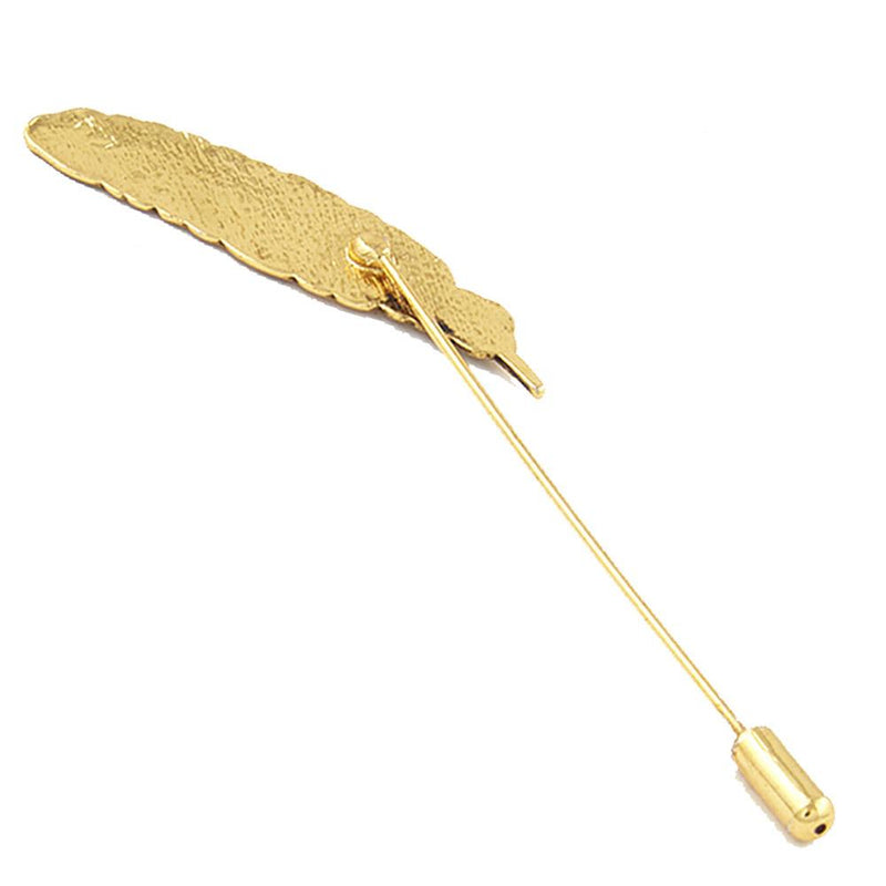 Mahi Elegant Leaf Lapel Pin