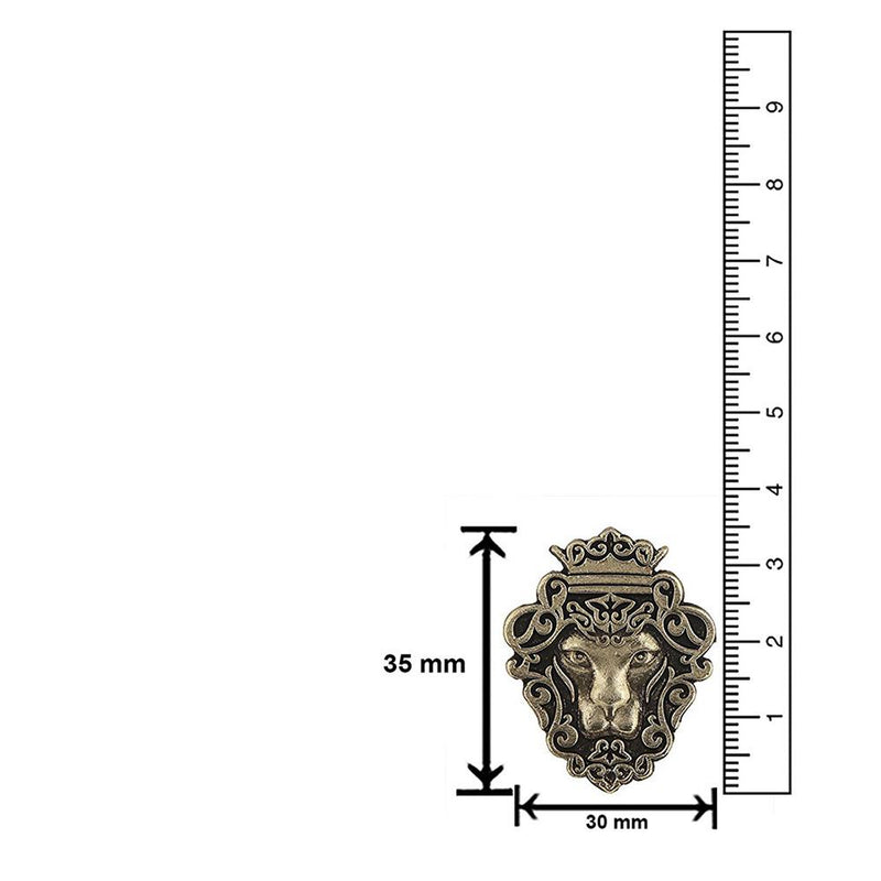 Mahi Lion Shape Tie Tack Lapel Pin Brooch