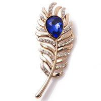 Mahi Feather Shaped Men's Lapel Pin