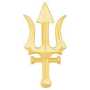 Mahi Gold Plated Mahadev Shiva Trishul Designer Brooch for Men (BP1101050G)