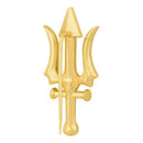 Mahi Gold Plated Mahadev Shiva Trishul Designer Brooch for Men (BP1101050G)