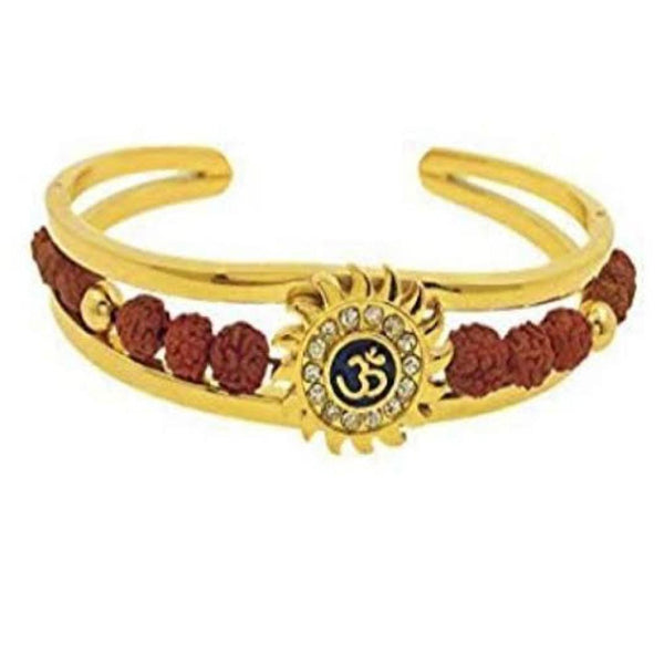 Martina Jewels  Pack Of 6 Traditional Gold Plated Rudraksha Bracelet