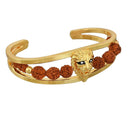 Martina Jewels  Pack Of 6 Traditional Gold Plated Rudraksha Bracelet