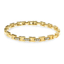 Mahi Gold Plated Ultimate Bracelet With Crystals For Women