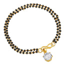 Mahi Designer Solitaire CZ Mangalsutra Bracelet