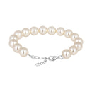 Mahi Rhodium Plated Adjustable Bracelet Made with White Swarovski Pearls for Women (BR1104601RWhi)