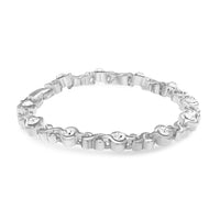 Mahi White Rhodium Plated Crystal Bracelet For Women - BR7200116R
